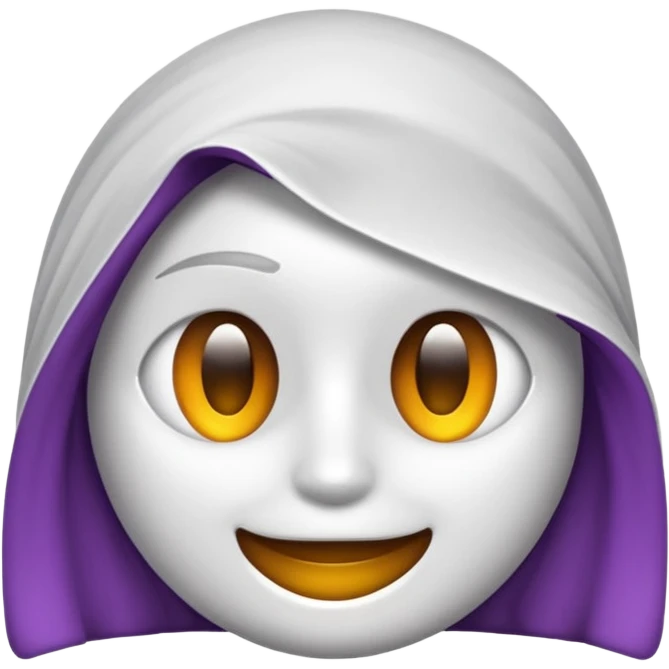 faca roxo e branco emoji