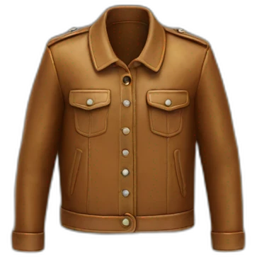 Veste en cuir emoji
