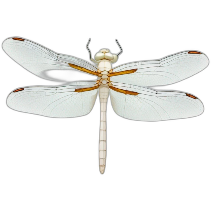 albino white dragonfly emoji