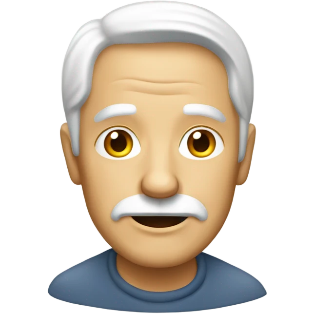 Blond old Guy with an auréole  emoji