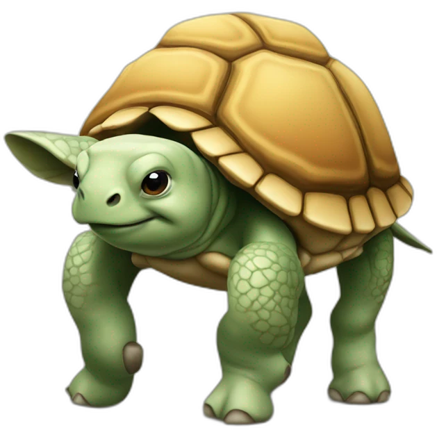 Tortue sur vache emoji