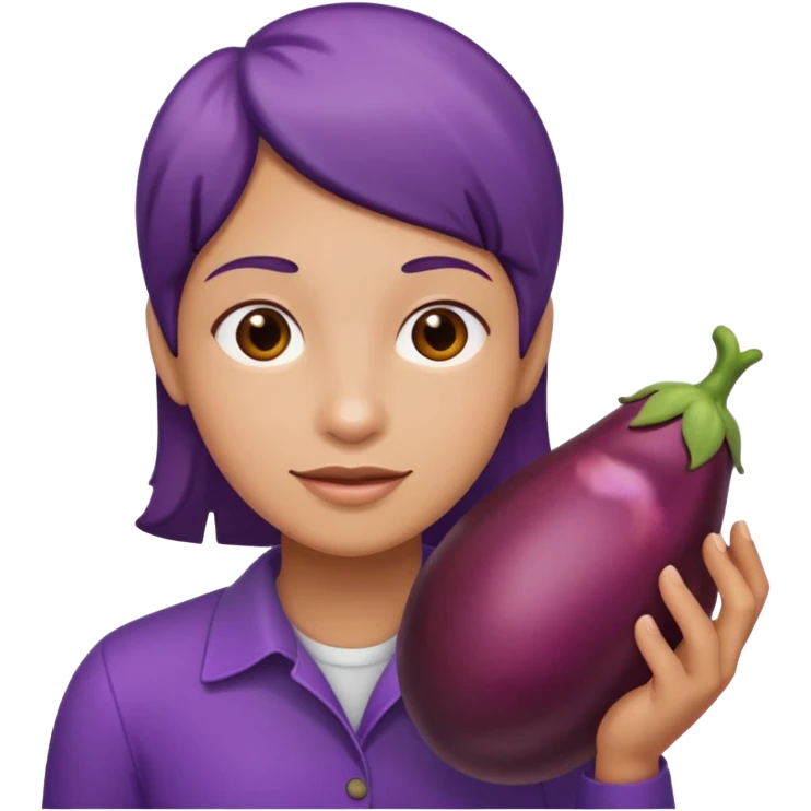 Butt with eggplant in legs  emoji