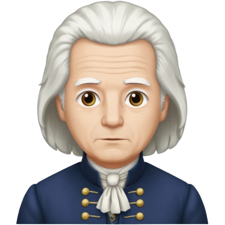 founding father with white hair emoji