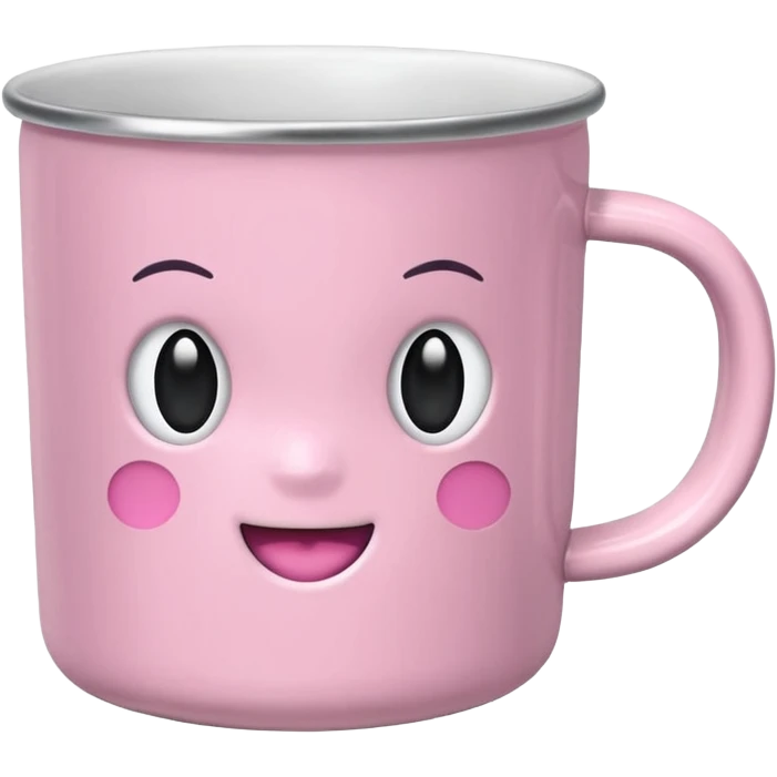Quiero una taza de la marca standly de color rosa pastel emoji