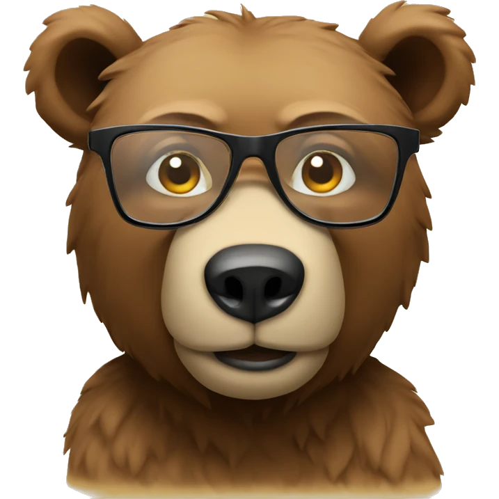 bear in specs emoji