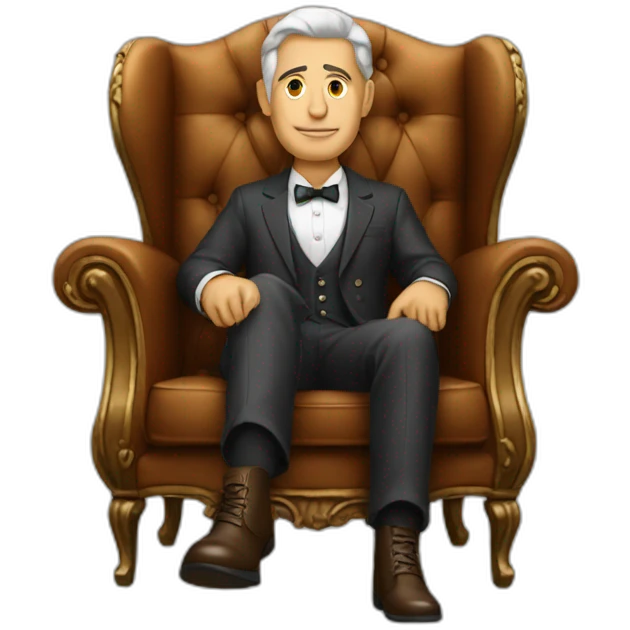 rich man in a chair  emoji