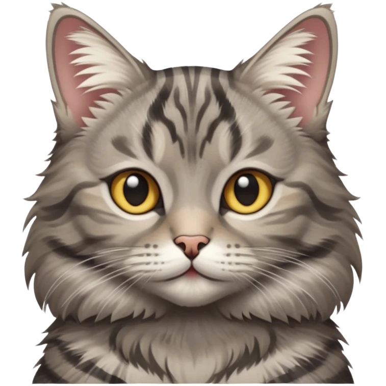 gray tabby cat emoji