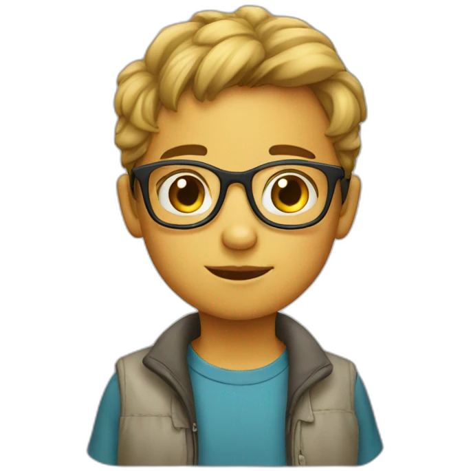 Kid wearing eyewear  emoji