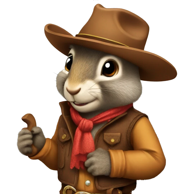 Cowboy squirrel  emoji
