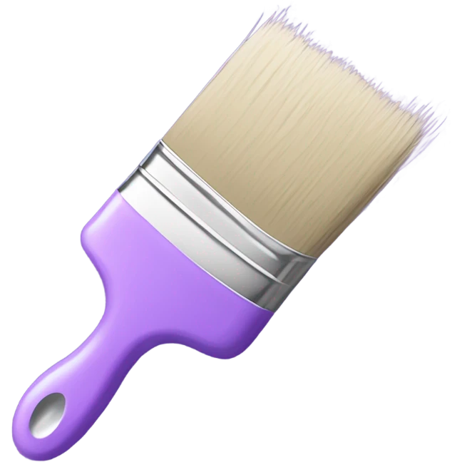 pastel purple paint brush  emoji