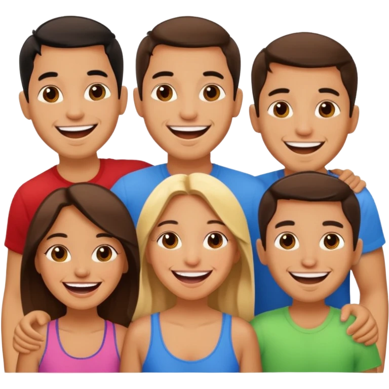 amigos puerto riqueños fuera del campus emoji