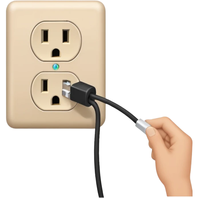 pulling the plug from an outlet emoji