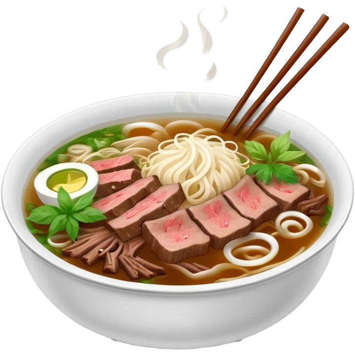 bowl of pho bo emoji
