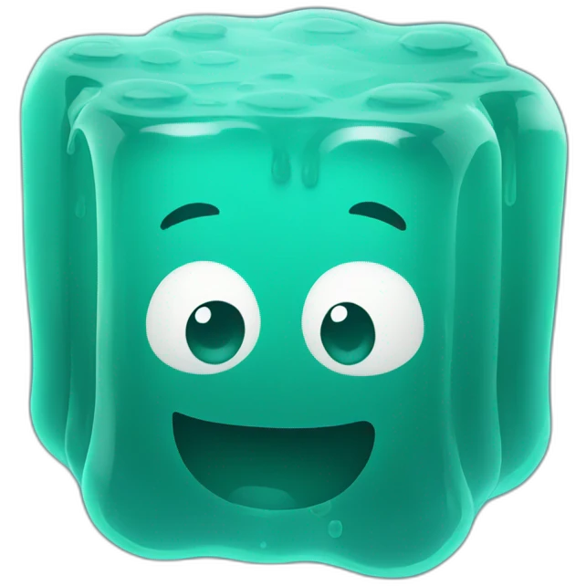 Cyan Jelly Block emoji