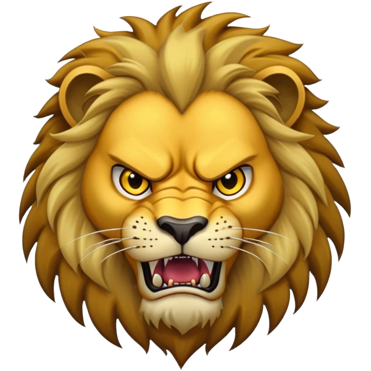 Scar lion villain with dark mane and scar emoji