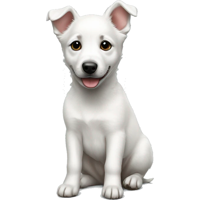 White heeler puppy emoji