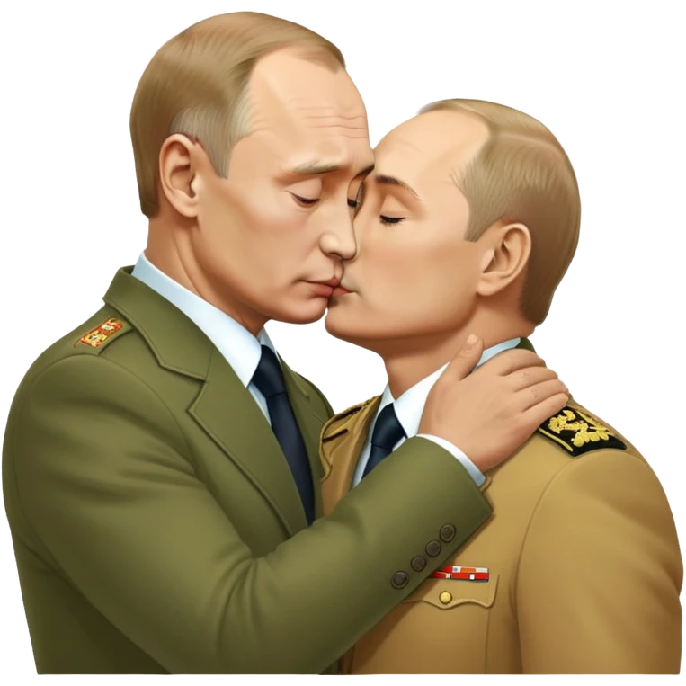 vladimir putin kissing zelensiy emoji