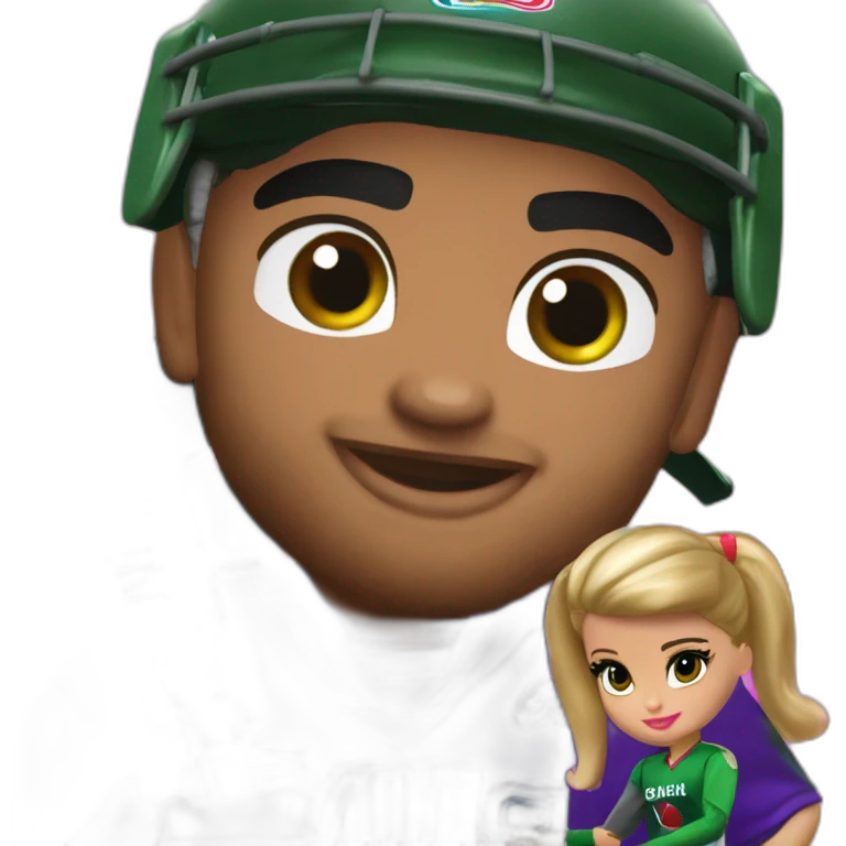 barbie beating babar azam emoji