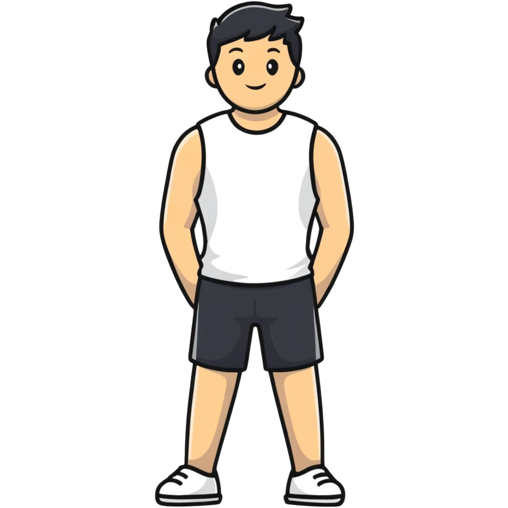 white sleeveless T-shirt emoji