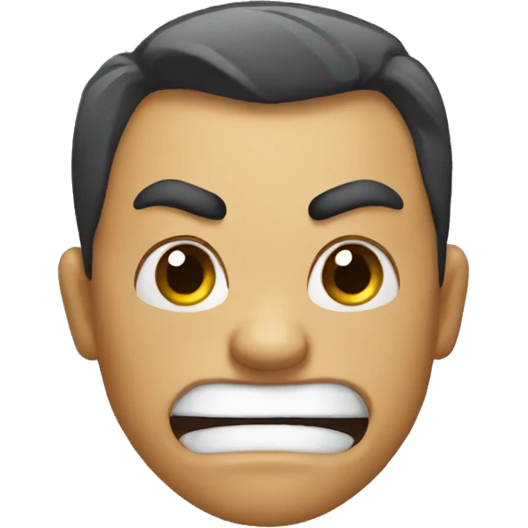 Angry smile emoji