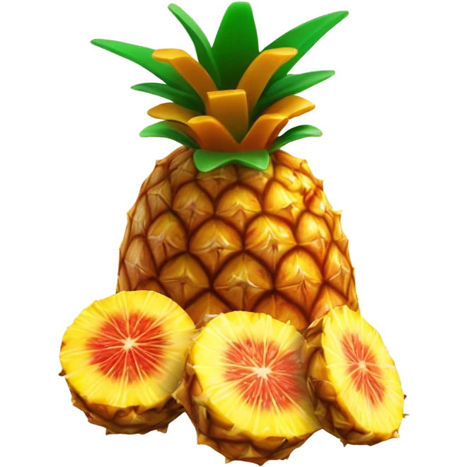 Pineapple with li hing mui powder emoji