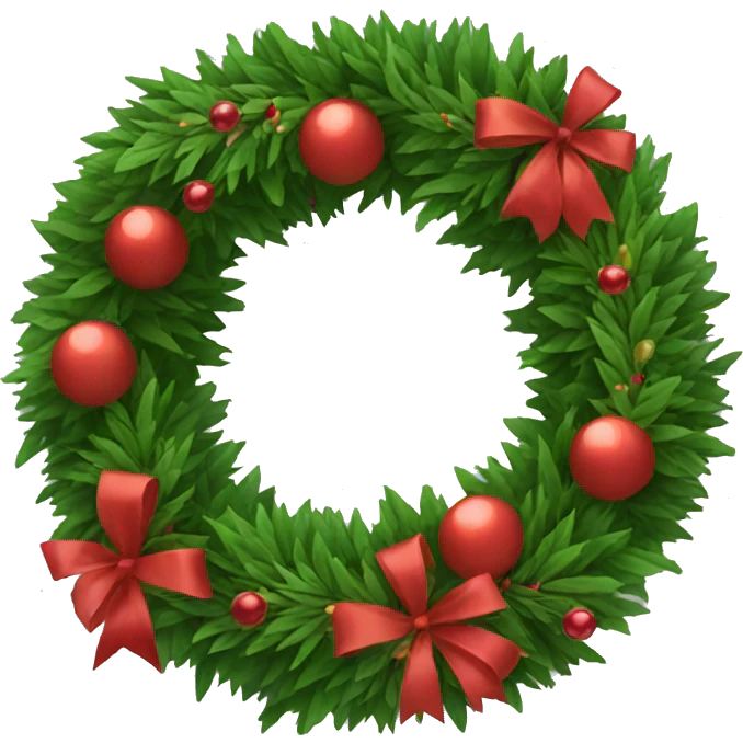 christmas wreath  emoji