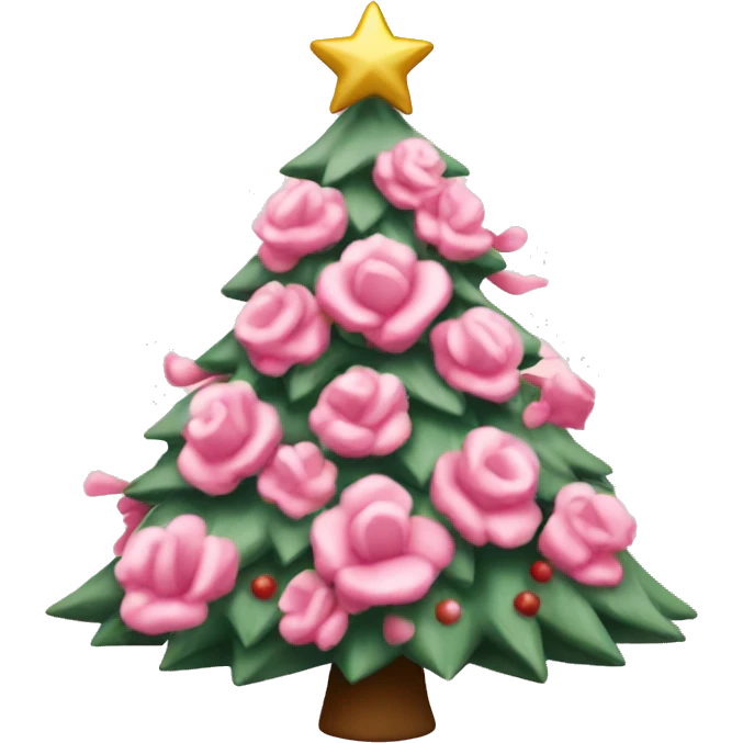 Sapin Noël rose  emoji