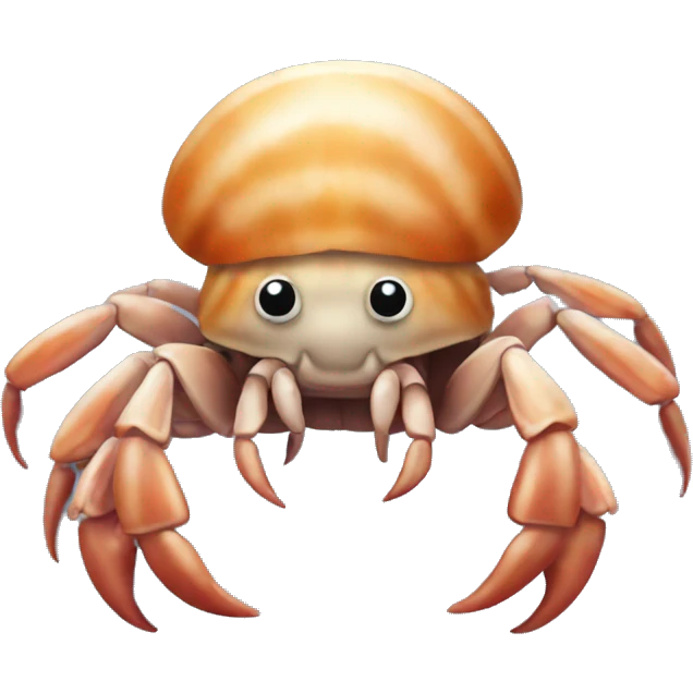 cute little hermit crab emoji