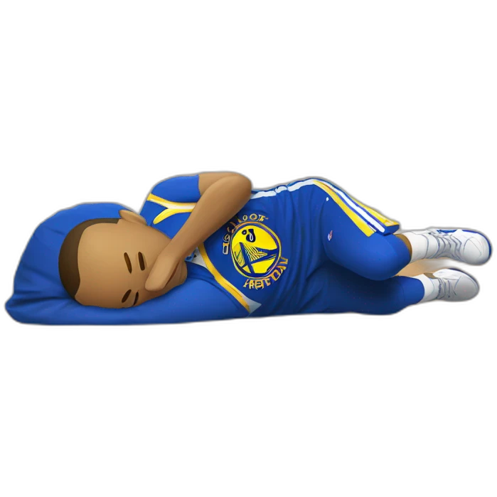 Stephen Curry qui dort emoji