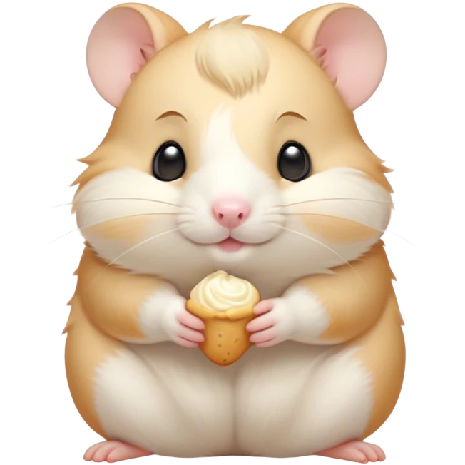 Meme-Worthy Cute Sleeping Cream Hamster Portrait Emoji, Head resting peacefully with a contented smile, showcasing a delightfully compact build and a luxuriously soft cream fur, eyes shut in a serene nap, Simplified yet hilariously adorable features, highly detailed, glowing with a soft, drowsy light, high shine, relaxed and utterly lovable, stylized with an air of playful laziness, bright and heartwarming, soft glowing outline, capturing the essence of a comically sleepy hamster, so meme-worthy it feels like it could instantly become the next viral sensation of adorable slumber! emoji