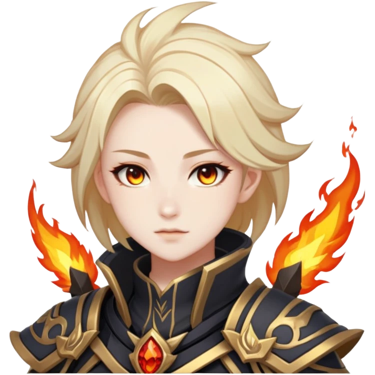 Mavuika The Pyro Archon from Genshin Impact emoji