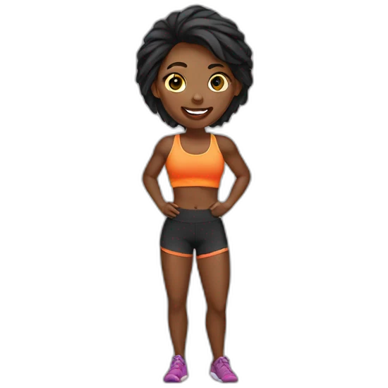 fitness girl emoji