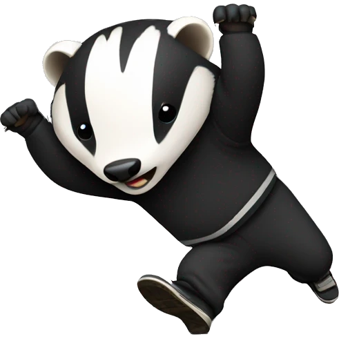 badger breakdance emoji