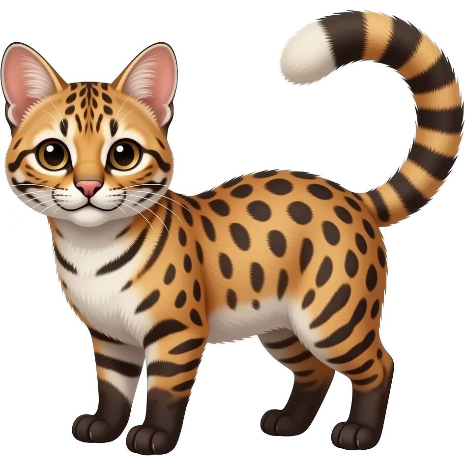 genet-civet-oncilla-caracal-cacomistle-civet-animal-hybrid (full body) emoji