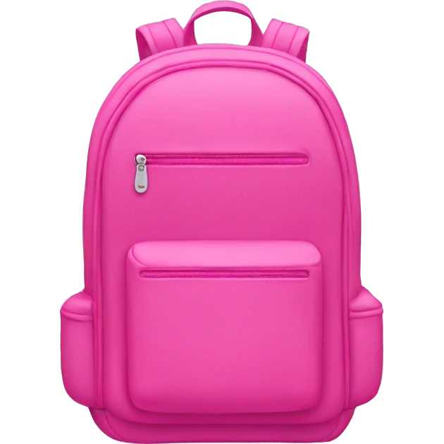 Pink backpack emoji
