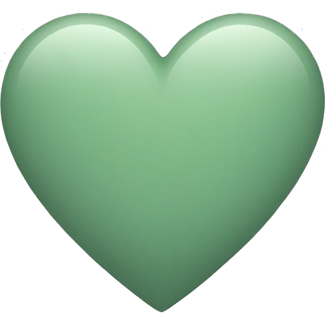 sage green heart emoji