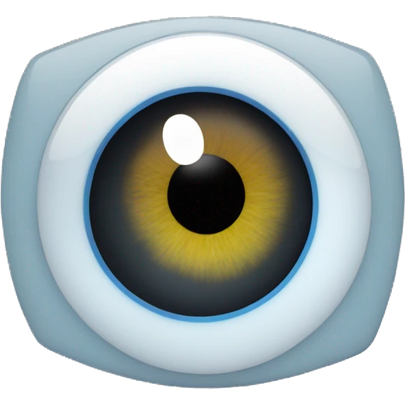  eye with three blue rectangles on the top left emoji