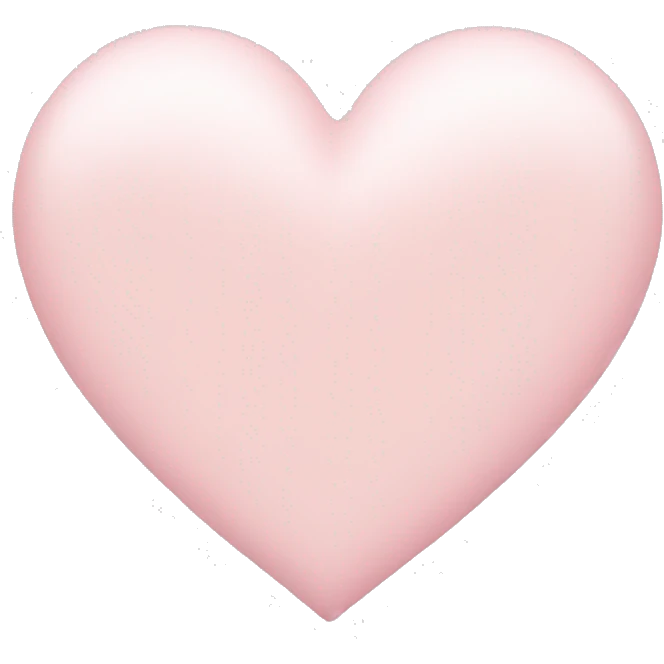 pale pink heart emoji
