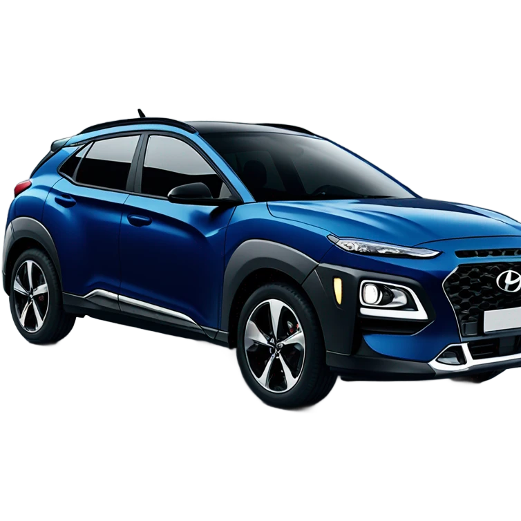 Dark blue hyundai kona emoji