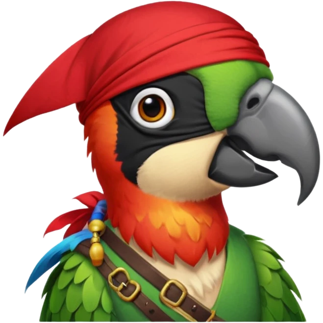 pirate and parrot emoji