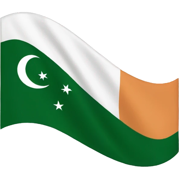 Indian and Pakistani flag combined emoji