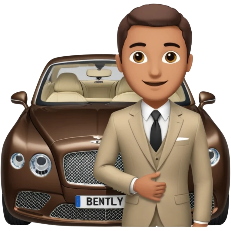 Abid abedi as Principalwith his Bentley emoji
