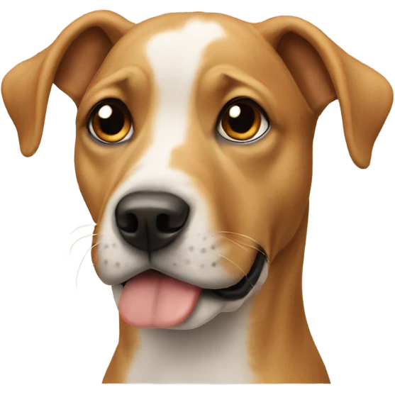 Dog with a puppy on its head emoji