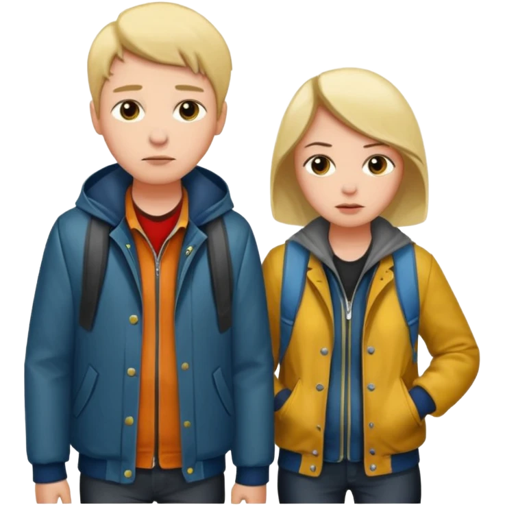 Someone helping otherone drunk friend walk home emoji