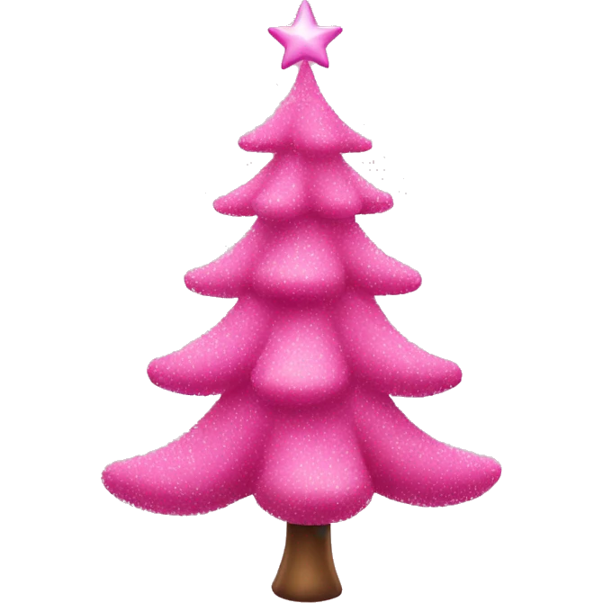 pink Christmas tree emoji