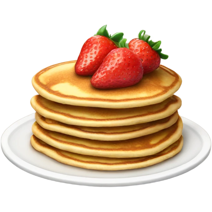 Pancakes with strawberries  emoji