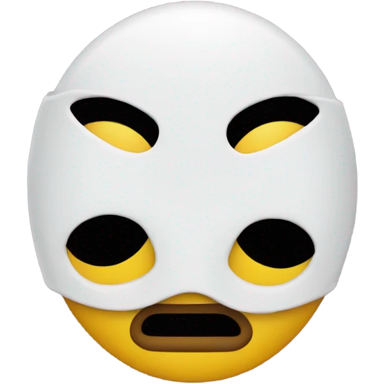 Emoji wearing a ski mask emoji