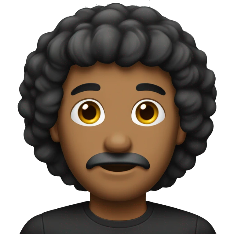 hombre flequillo pelo negro  emoji