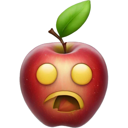 apple in the space  emoji
