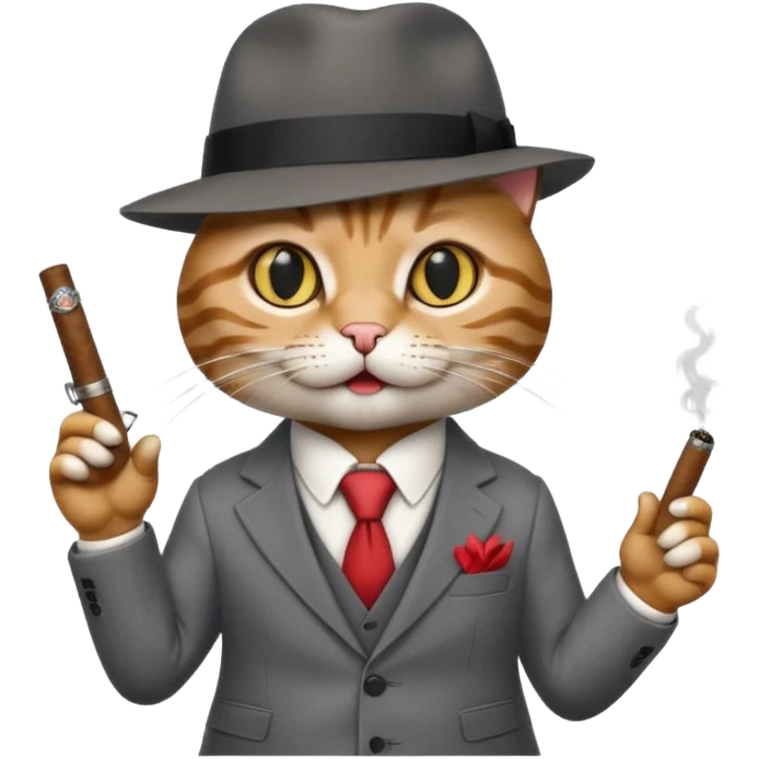 gangster cat emoji